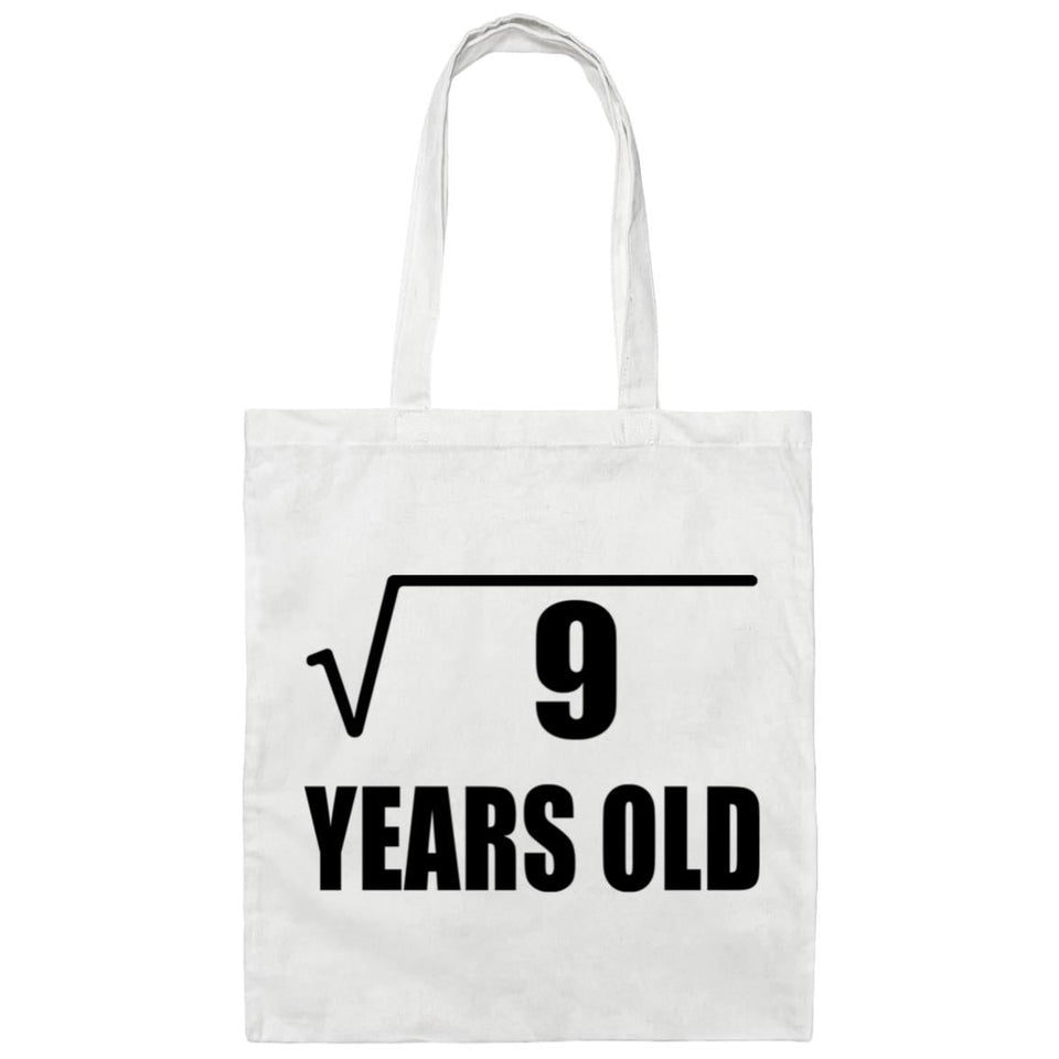 3rd Birthday Square Root of 9 Years Old - Tote Bag White