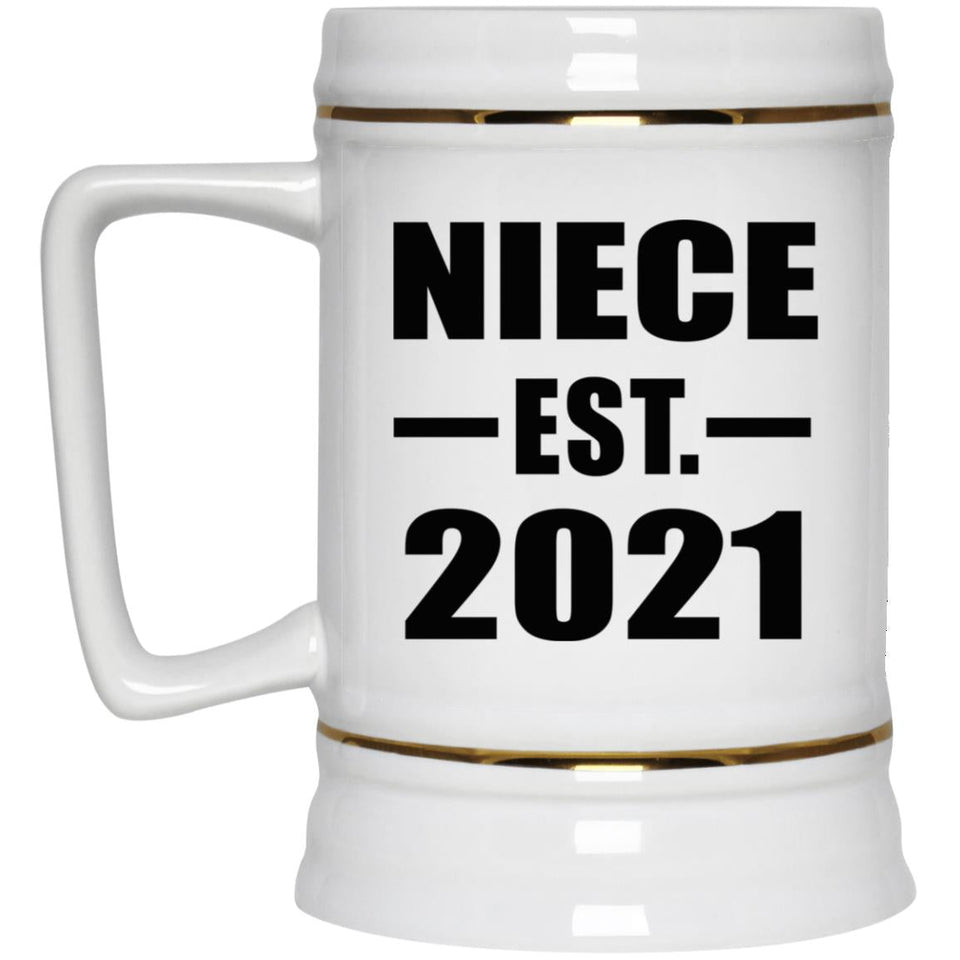 Niece Established EST. 2021 - Beer Stein