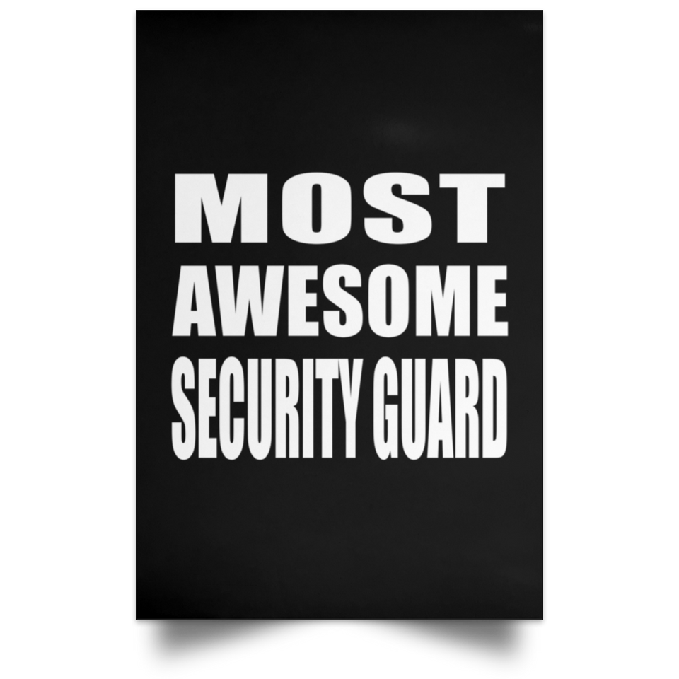 Most Awesome Security Guard - Poster Portrait