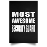 Most Awesome Security Guard - Poster Portrait