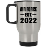 Air Force Established EST. 2022 - Silver Travel Mug