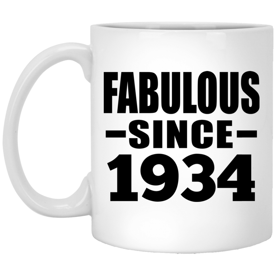 90th Birthday Fabulous Since 1934 - 11 Oz Coffee Mug