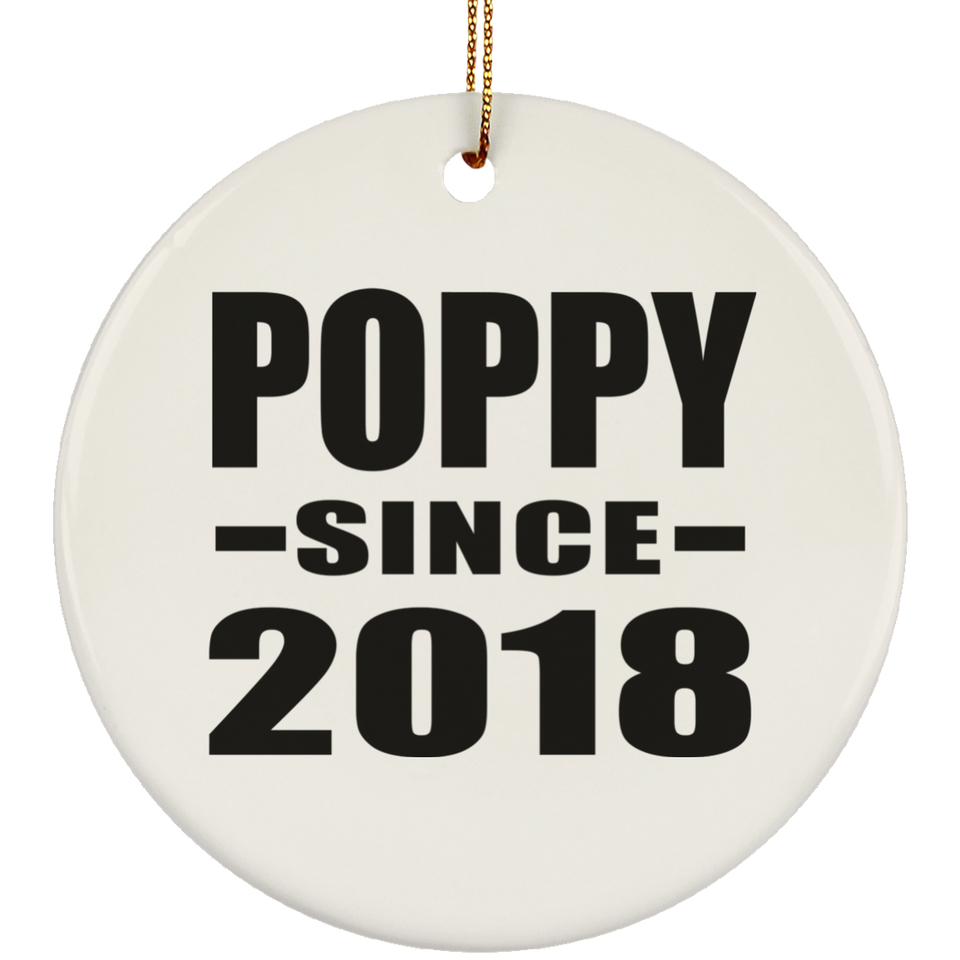 Poppy Since 2018 - Circle Ornament