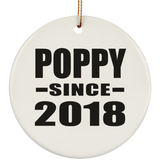 Poppy Since 2018 - Circle Ornament