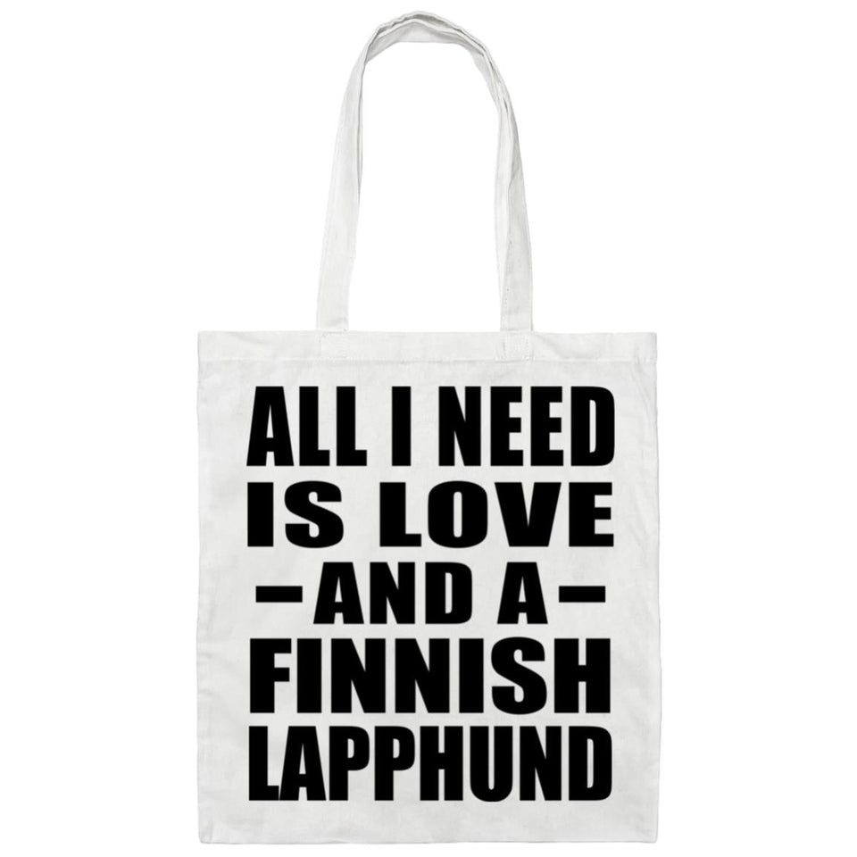 All I Need Is Love And A Finnish Lapphund - Tote Bag White