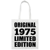 49th Birthday Original 1975 Limited Edition - Tote Bag White