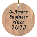 Software Engineer Since 2023 - Circle Ornament C