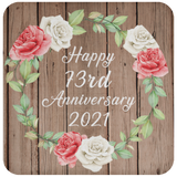 Happy 73rd Anniversary 2021 - Drink Coaster B
