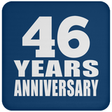 46th Anniversary 46 Years - Drink Coaster