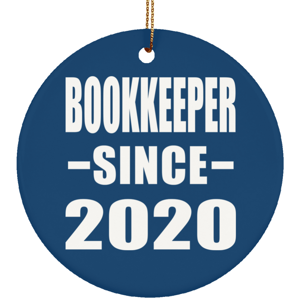 Bookkeeper Since 2020 - Circle Ornament