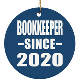 Bookkeeper Since 2020 - Circle Ornament
