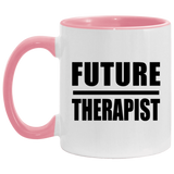 Future Therapist - 11oz Accent Mug Pink