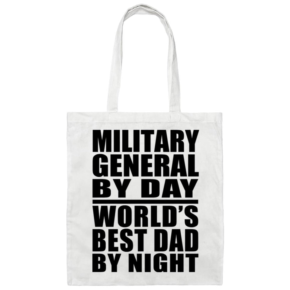 Military General By Day World's Best Dad By Night - Tote Bag White