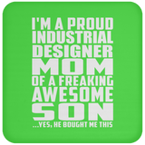 Proud Industrial Designer Mom Of Awesome Son - Drink Coaster