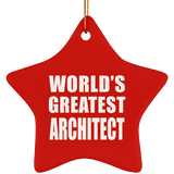 World's Greatest Architect - Star Ornament