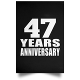 47th Anniversary 47 Years Anniversary - Poster Portrait