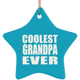 Coolest Grandpa Ever - Star Ornament