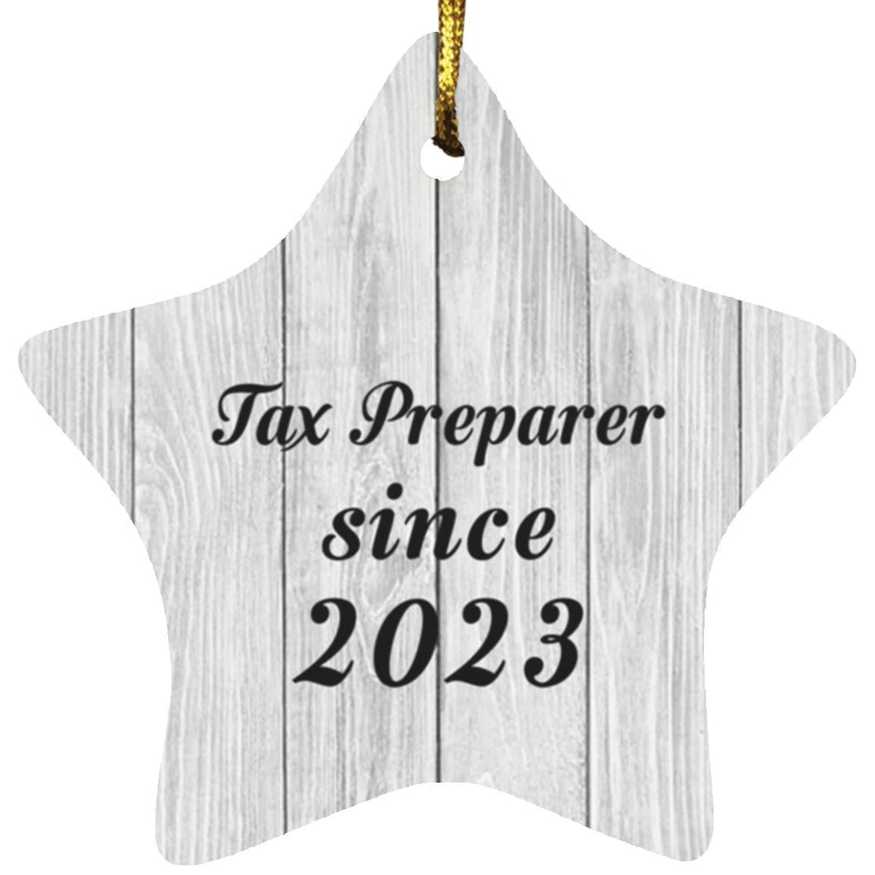 Tax Preparer Since 2023 - Star Ornament F