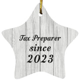Tax Preparer Since 2023 - Star Ornament F
