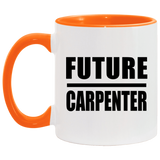 Future Carpenter - 11oz Accent Mug Orange