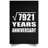 89th Anniversary Square Root of 7921 Years Anniversary - Poster Portrait