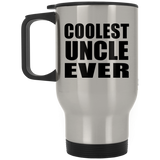 Coolest Uncle Ever - Silver Travel Mug