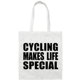 Cycling Makes Life Special - Tote Bag White