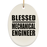 Blessed Mechanical Engineer - Oval Ornament