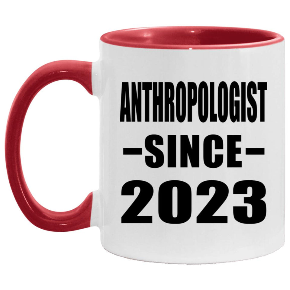 Anthropologist Since 2023 - 11oz Accent Mug Red