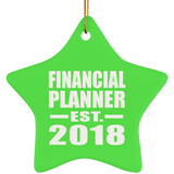 Financial Planner Established EST. 2018 - Star Ornament