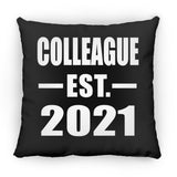 Colleague Established EST. 2021 - Throw Pillow Black