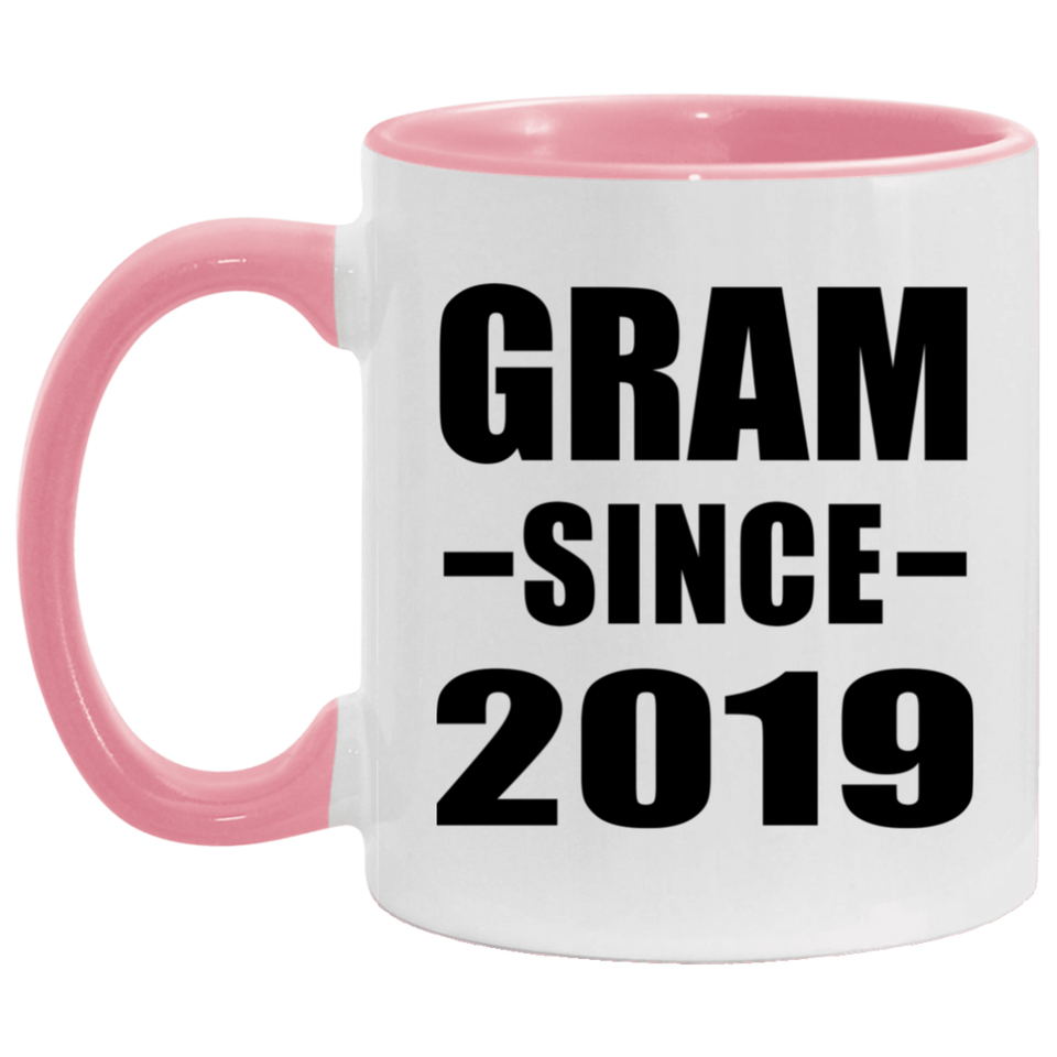 Gram Since 2019 - 11oz Accent Mug Pink