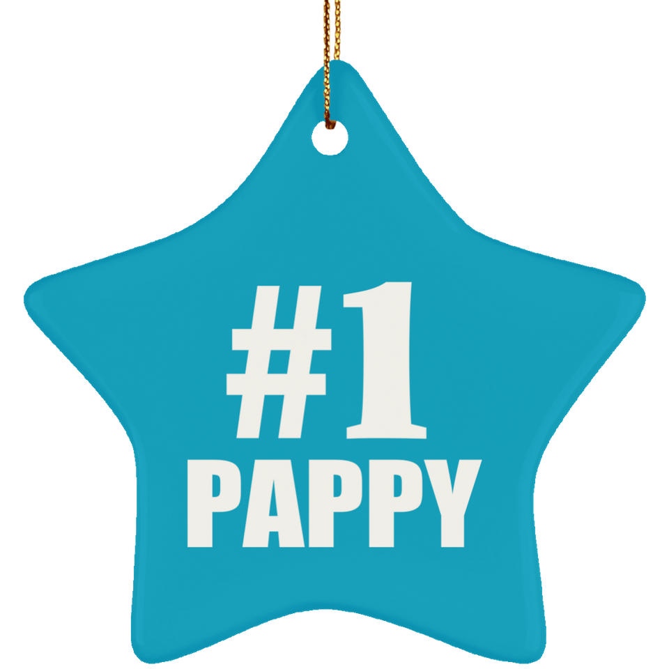Number One #1 Pappy - Star Ornament