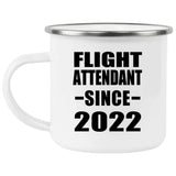 Flight Attendant Since 2022 - 12oz Camping Mug