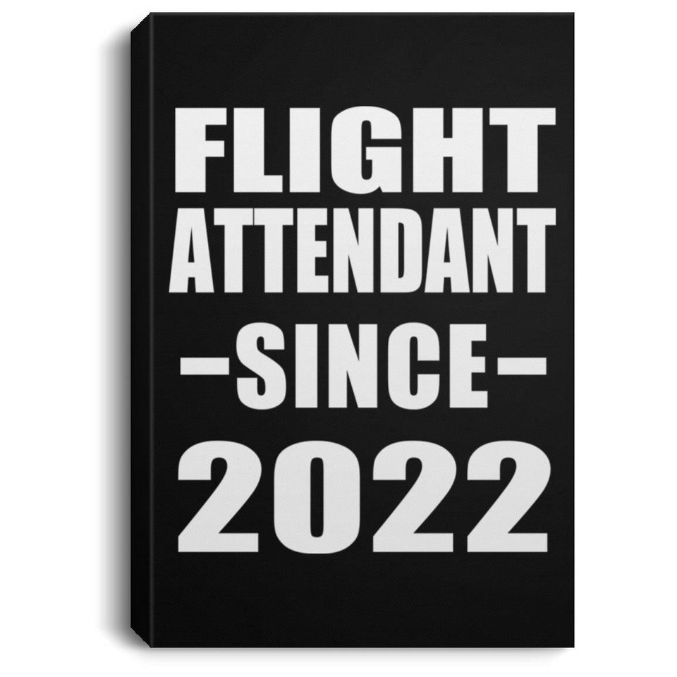 Flight Attendant Since 2022 - Canvas Portrait