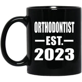 Orthodontist Established EST. 2023 - 11oz Coffee Mug Black