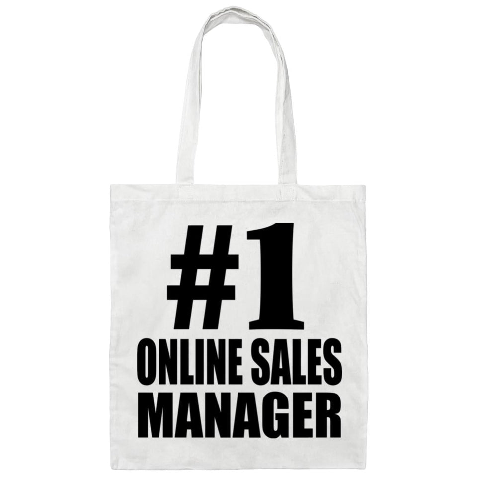 Number One #1 Online Sales Manager - Tote Bag White