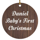 Daniel Baby's First Christmas - Circle Ornament D