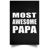 Most Awesome Papa (Grandpa) - Poster Portrait