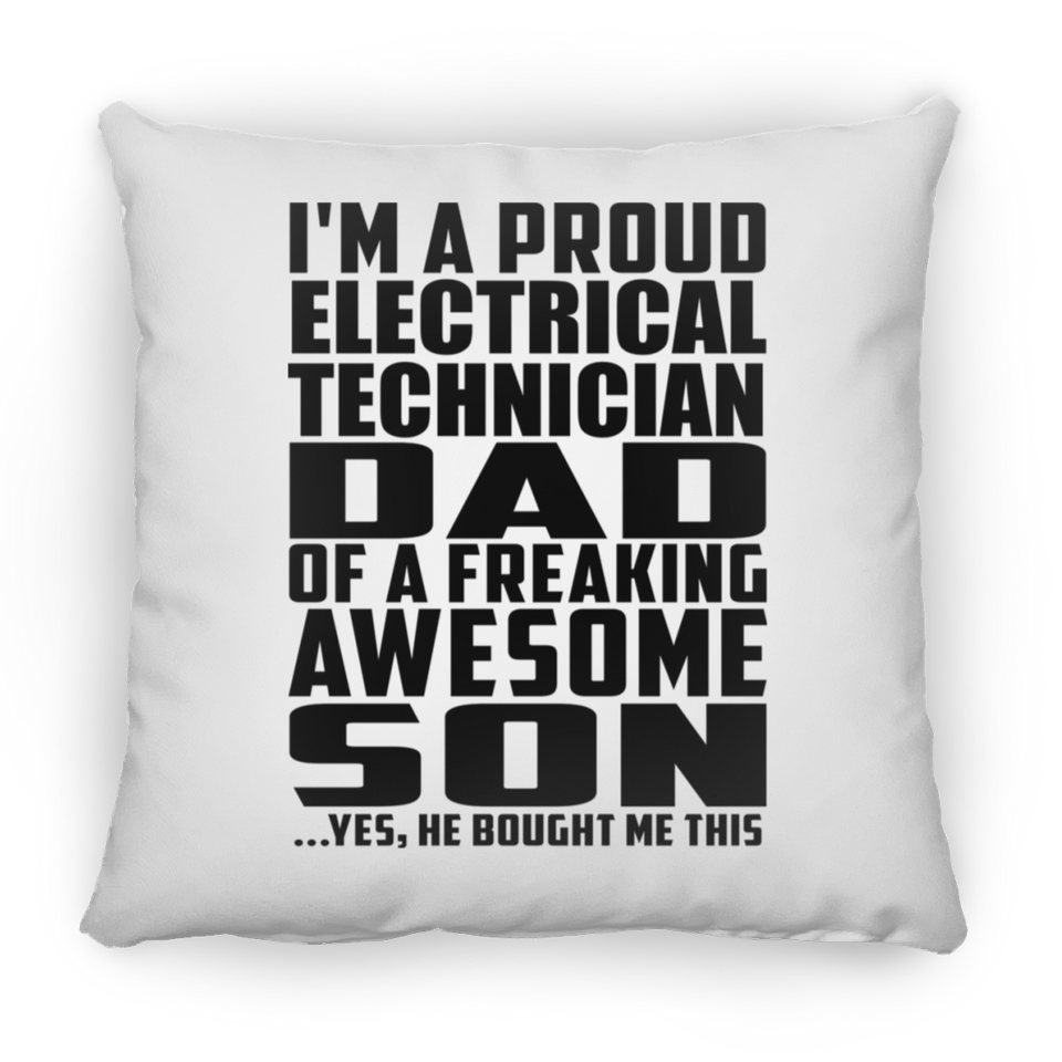 Proud Electrical Technician Dad Of Awesome Son - Throw Pillow