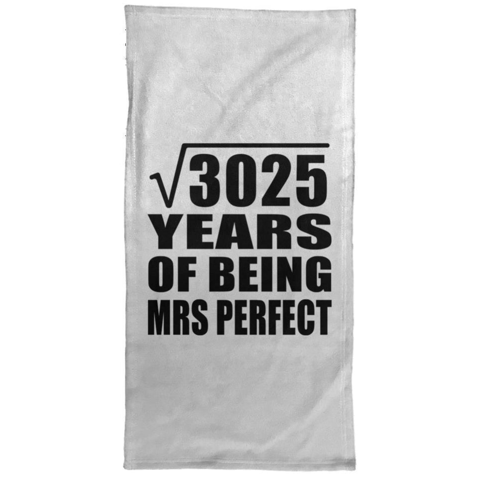 55th Anniversary Square Root of 3025 Years of Mrs Perfect - Hand Towel