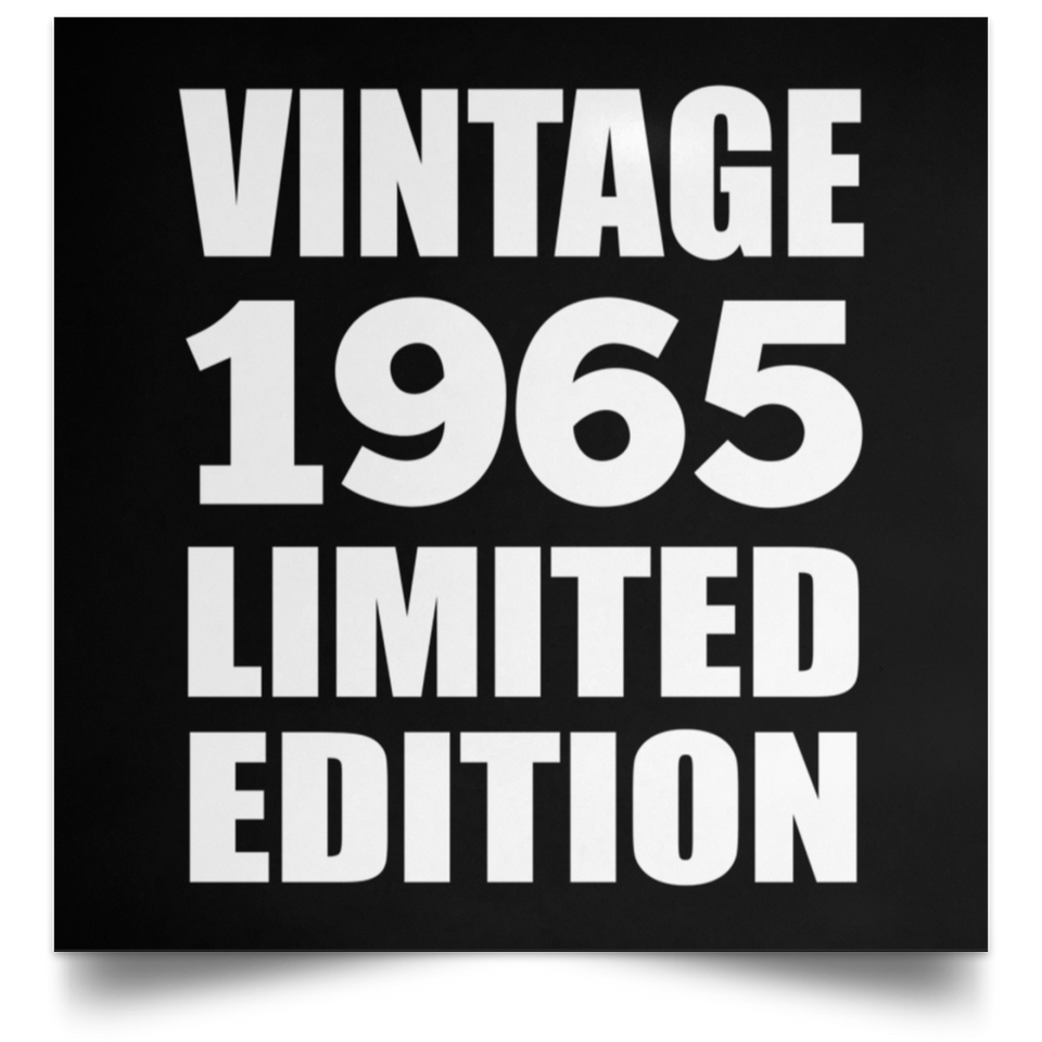 59th Birthday Vintage 1965 Limited Edition - Poster Square