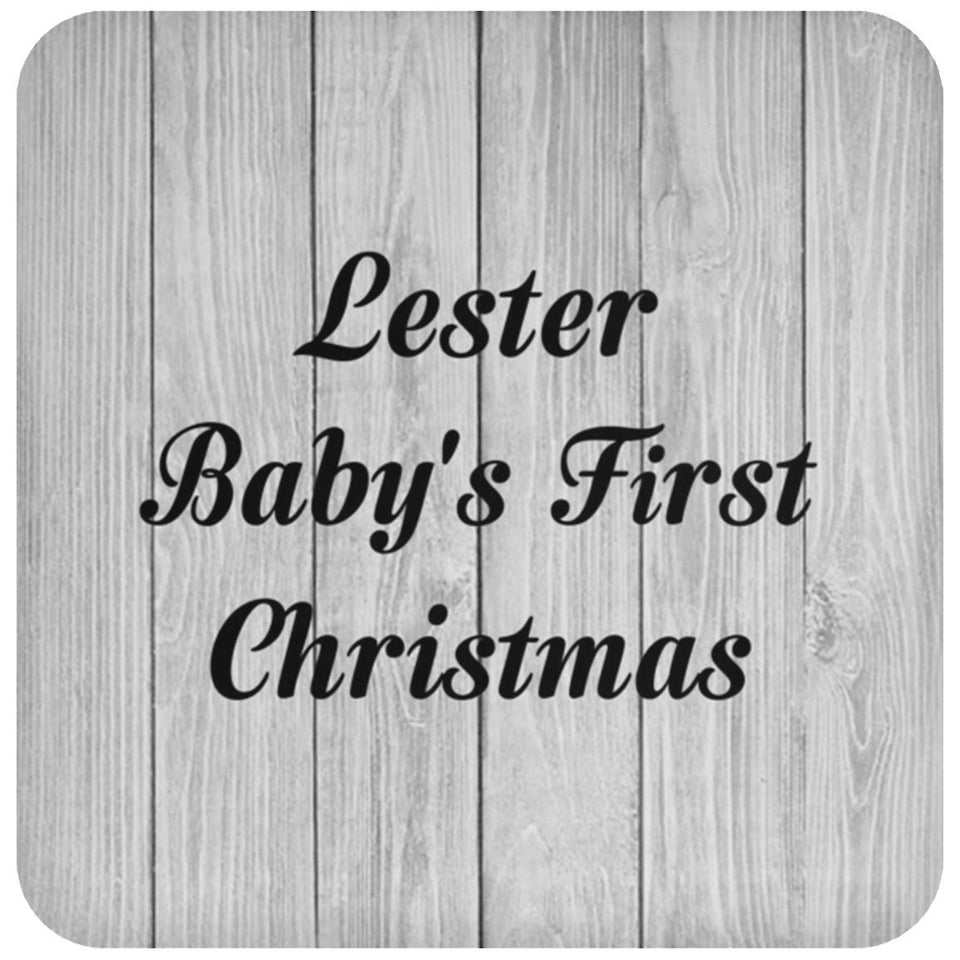 Lester Baby's First Christmas - Drink Coaster F