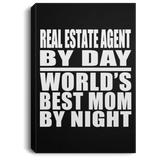 Real Estate Agent By Day World's Best Mom By Night - Canvas Portrait