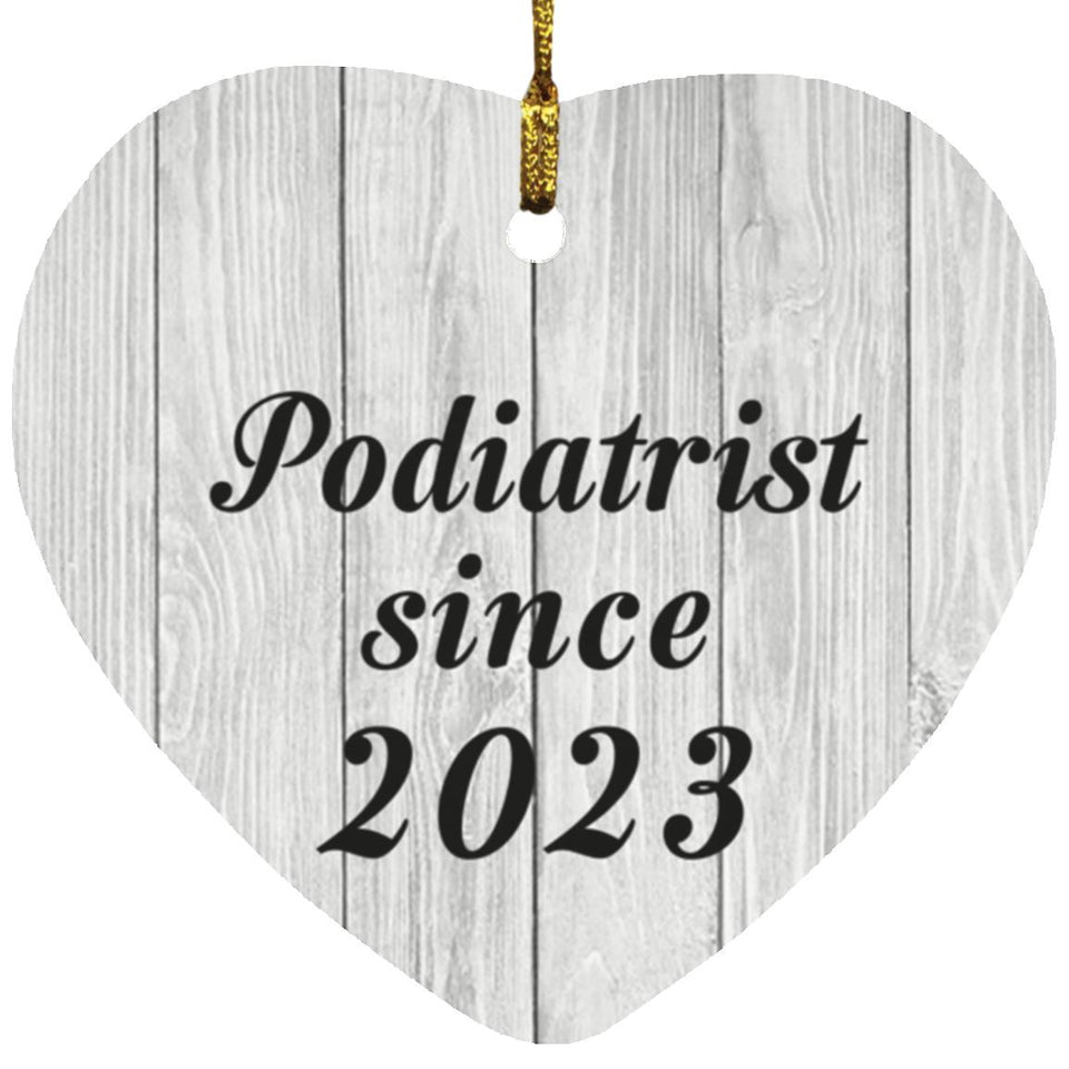 Podiatrist Since 2023 - Heart Ornament F