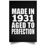 93rd Birthday Made In 1931 Aged to Perfection - Poster Portrait