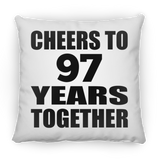 97th Anniversary Cheers To 97 Years Together - Throw Pillow