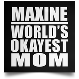 Maxine World's Okayest Mom - Poster Square