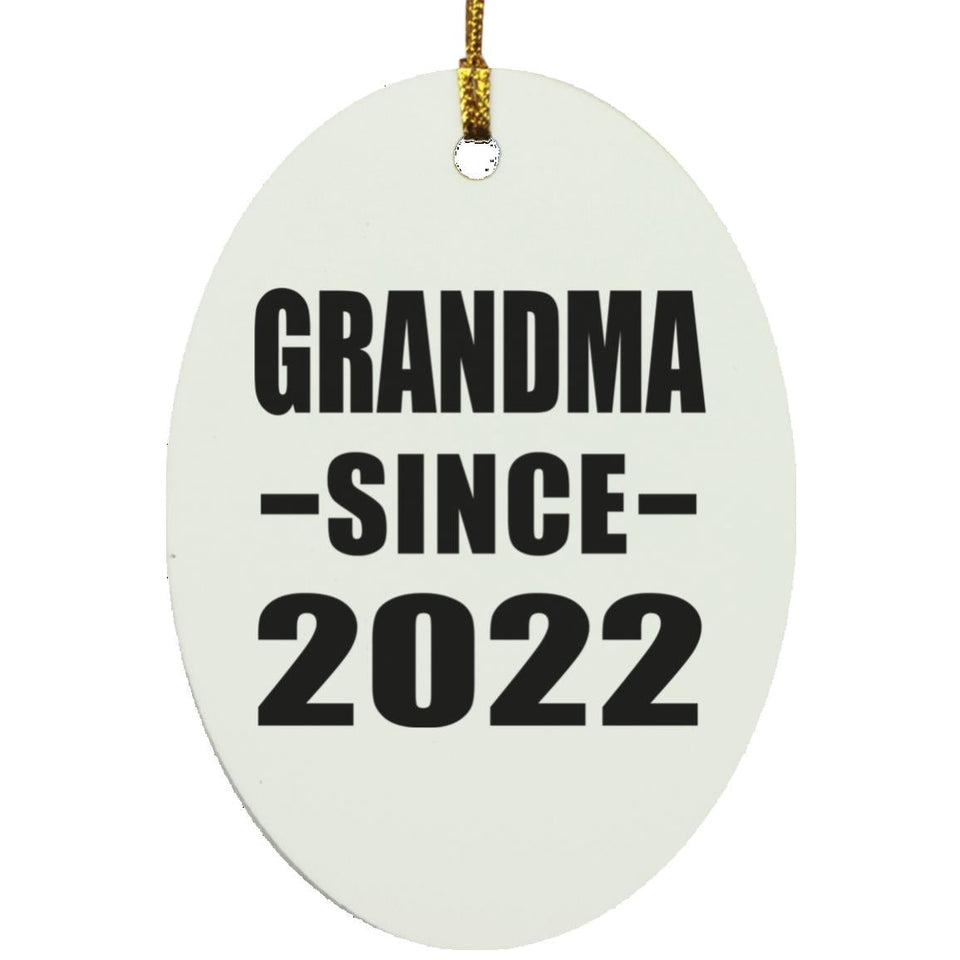 Grandma Since 2022 - Oval Ornament