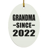 Grandma Since 2022 - Oval Ornament